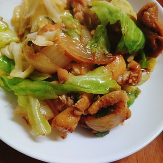 鶏もも肉と野菜炒め